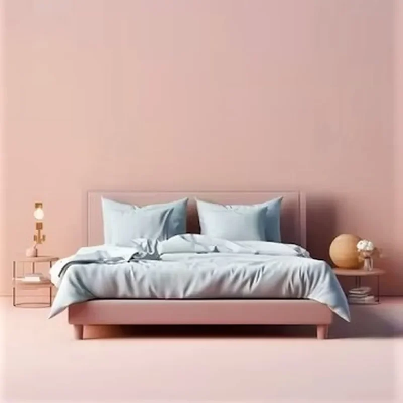 engros-cearsaf de pat olandina color bumbac bleu