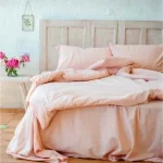 Set 2 Fete de perna Best Cotton Hotel, 100% bumbac, Olandina color, dimensiunea 50x70 cm, somon - imagine 2