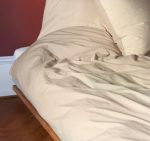 Cearceaf de pat Best Cotton, 100% bumbac, Olandina color, 220x240 cm, cappuccino - imagine 2