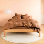 Set 2 Fete de perna Best Cotton Hotel, 100% bumbac, Olandina color, dimensiunea 50x70 cm, ciocolata - imagine 3