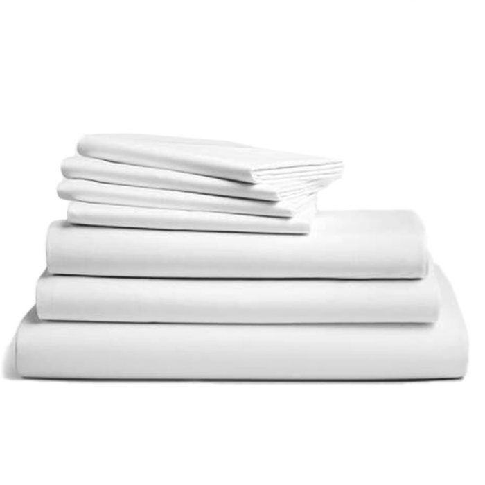 Cearceaf pentru pilota Best Cotton Hotel, 100% bumbac Percale, alb - imagine 4
