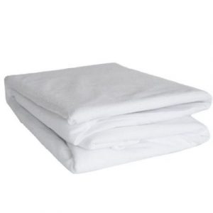 engros Husa cu elastic pentru pat Best Cotton - 100% bumbac, Damasc cu latime dungi 1 cm, alb 23 engros-lazy