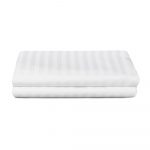 Pachet fete de perna Best Cotton Hotel 70x70 cm 100% bumbac, Damasc cu dungi cu latime de 1 cm, alb, 25 bucati - imagine 3