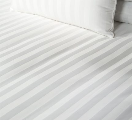 engros-cearsaf pat o persoana damasc satinat bumbac alb hotel