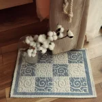 Covor decor de intrare - tesut - Bucle, 100% bumbac, 40x60cm, gri 04