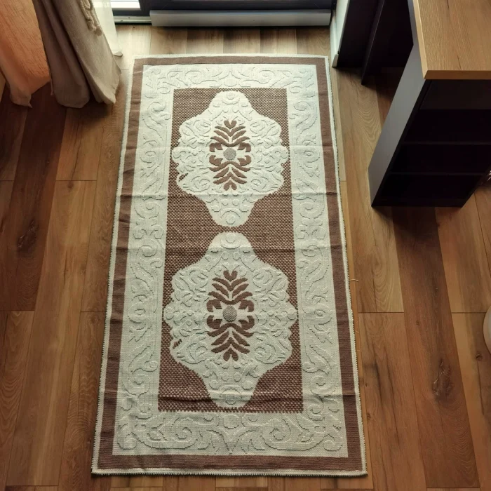 Covor decor - tesut - Bucle, 100% bumbac, maro 05 - imagine 3