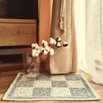 Covor decor de intrare - tesut - Bucle, 100% bumbac, 40x60cm, gri 04 - imagine 2