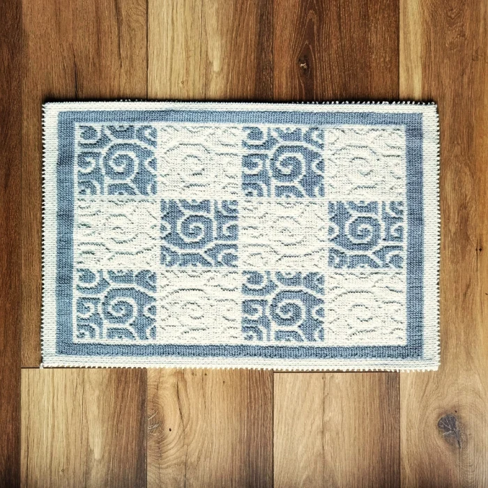 Covor decor de intrare - tesut - Bucle, 100% bumbac, 40x60cm, gri 04 - imagine 4