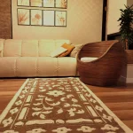 Covor decor - tesut - Bucle, 100% bumbac, maro 02 - imagine 3