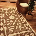 Covor decor - tesut - Bucle, 100% bumbac, maro 02 - imagine 2