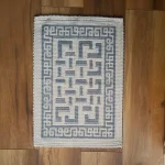 Covor decor de intrare - tesut - Bucle, 100% bumbac, 40x60cm, gri 01 - imagine 3