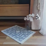 Covor decor de intrare - tesut - Bucle, 100% bumbac, 40x60cm, gri 02 - imagine 3