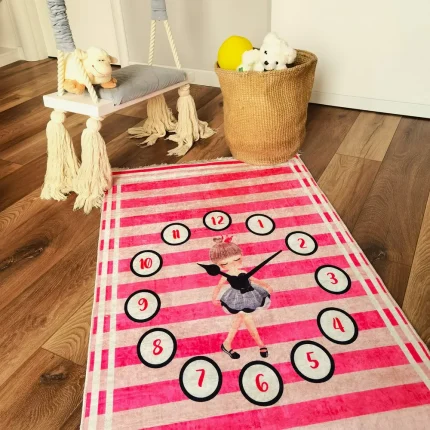 engros-covor astoria home pentru camera copiilor spuma burete plus poliester multicolor ceasul 3