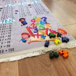 Covor de joaca pentru copii, antiderapant,  80x150 cm - Tabla inmultirii