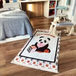 Covor de joaca pentru copii, antiderapant, 80x150 cm - Panda