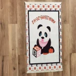 Covor de joaca pentru copii, antiderapant, 80x150 cm - Panda - imagine 3