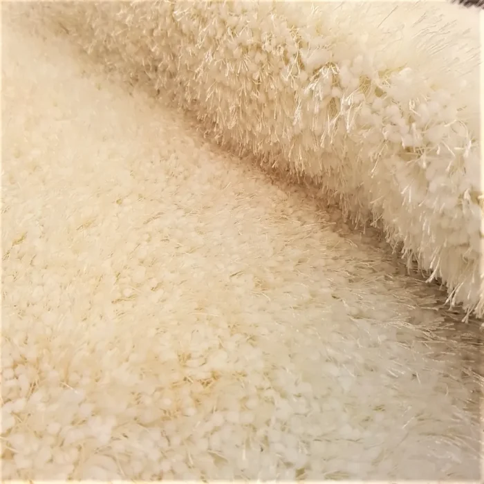 Covor decor - fir lung, 60 cm x100 cm, antiderapant, 100% fibre sintetice, ivoire - imagine 3