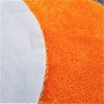 Covor decor - fir lung, rotund cu diametru 75 cm, antiderapant, 100% fibre sintetice, orange - imagine 3