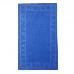 Covoras intrare antiderapant - Decor Greek Border uni, 45x75 cm, 100% pvc, albastru