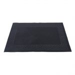 Covoras intrare antiderapant - Decor Greek Border uni, 45x75 cm, 100% pvc, negru