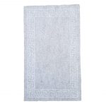 Covoras intrare antiderapant - Decor Greek Border uni, 45x75 cm, 100% pvc, gri mediu - imagine 3