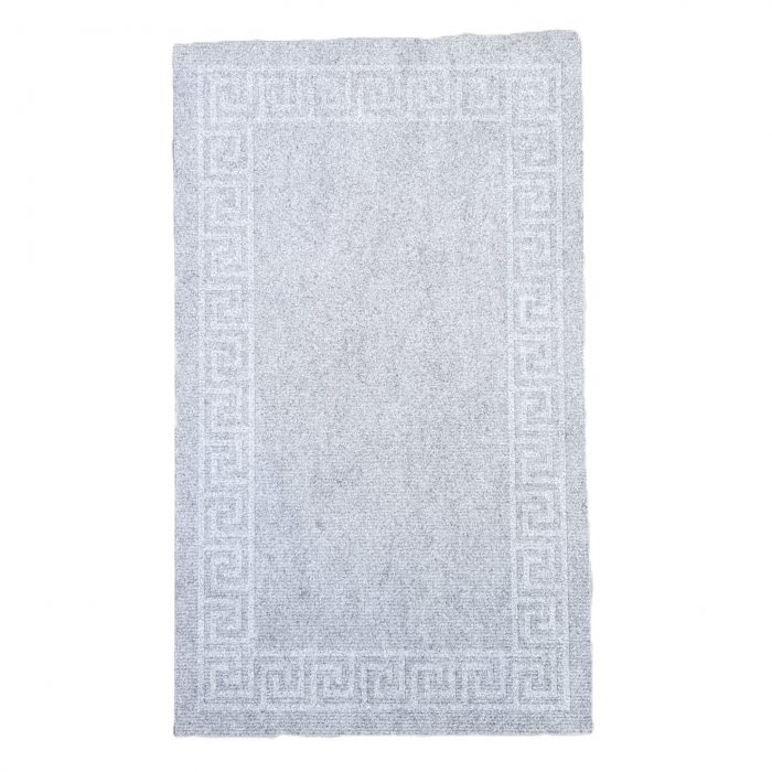 Covoras intrare antiderapant - Decor Greek Border uni, 45x75 cm, 100% pvc, gri mediu - imagine 3