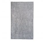 Covoras intrare antiderapant - Decor Greek Border uni, 45x75 cm, 100% pvc, gri antracit