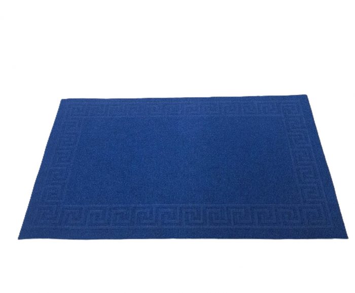 Covoras intrare antiderapant - Decor Greek Border uni, 45x75 cm, 100% pvc, albastru - imagine 3