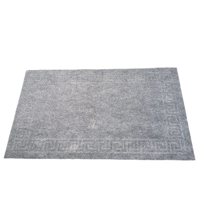 Covoras intrare antiderapant - Decor Greek Border uni, 45x75 cm, 100% pvc, gri antracit - imagine 3