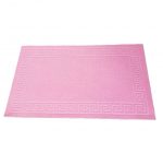 Covoras intrare antiderapant - Decor Greek Border uni, 45x75 cm, 100% pvc, roz - imagine 3
