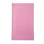 Covoras intrare antiderapant - Decor Greek Border uni, 45x75 cm, 100% pvc, roz