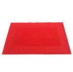 Covoras intrare antiderapant - Decor Greek Border uni, 45x75 cm, 100% pvc, rosu - imagine 2