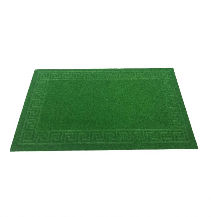 Covoras intrare antiderapant - Decor Greek Border uni, 45x75 cm, 100% pvc, verde - imagine 2