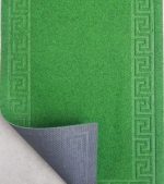 Covoras intrare antiderapant - Decor Greek Border uni, 45x75 cm, 100% pvc, verde - imagine 3