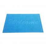 Covoras intrare - Welcome uni, 45x75 cm, antiderapant 100% pvc, tourquoise - imagine 3