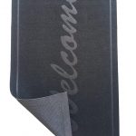Covoras intrare - Welcome uni, 45x75 cm, antiderapant 100% pvc, negru - imagine 3