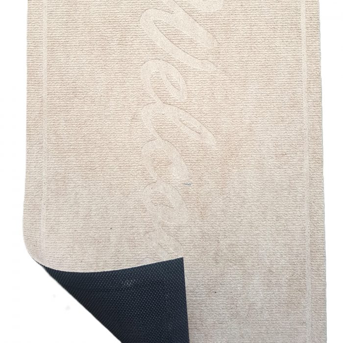 Covoras intrare - Welcome uni, 45x75 cm, antiderapant 100% pvc, bej - imagine 3