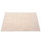 Covoras intrare - Welcome uni, 45x75 cm, antiderapant 100% pvc, bej