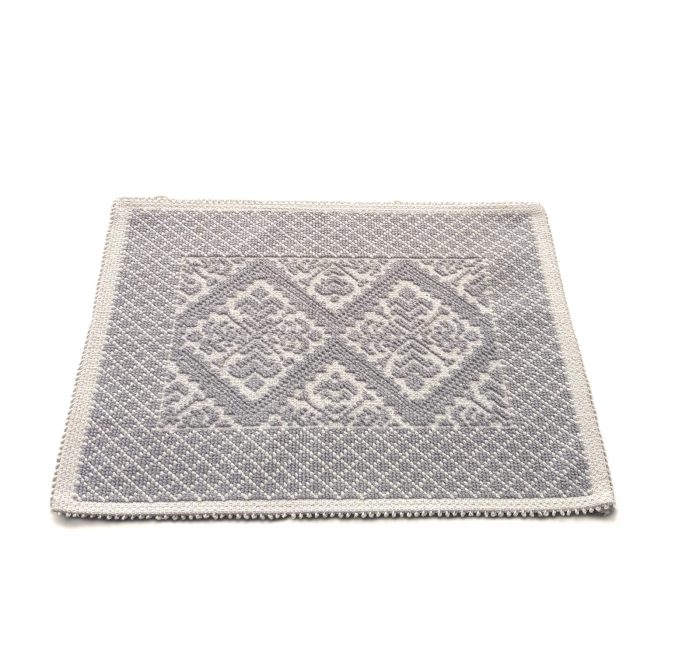 Covor decor de intrare - tesut - Bucle, 100% bumbac, 40x60 cm, gri 06 - imagine 4