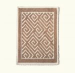 Covor decor de intrare - tesut - Bucle, 100% bumbac, 40x60cm, maro 03 - imagine 5