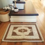 Covor decor de intrare - tesut - Bucle, 100% bumbac, 40x60 cm, maro 05 - imagine 2