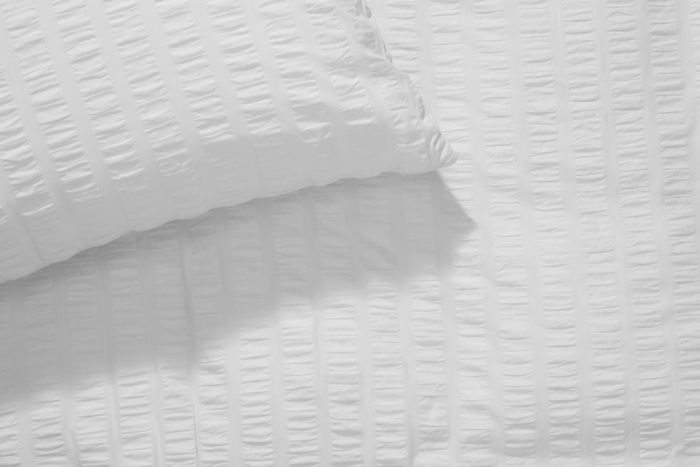 Pachet PROMO 4 fete perna Astoria Home Hotel - 40x40 cm, 100% bumbac, damasc cu latime dungi 2 cm, alb - imagine 4