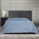 Cuvertura - Best Cotton - Fagure, 220x240 cm,100% bumbac, bleu - imagine 4
