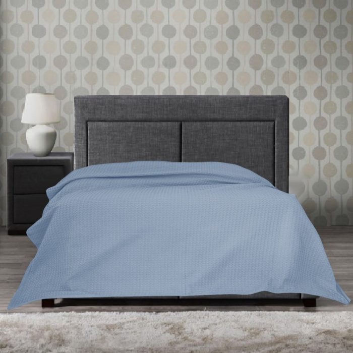Cuvertura - Best Cotton - Fagure, 220x240 cm,100% bumbac, bleu - imagine 4