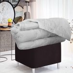 Cuvertura cu fete de perna, matlasate prin brodare Royal Home Bukle - 250x260 cm, pudra - imagine 15