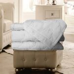 Cuvertura cu fete de perna, matlasate prin brodare Royal Home Bukle - 250x260 cm, pudra - imagine 16