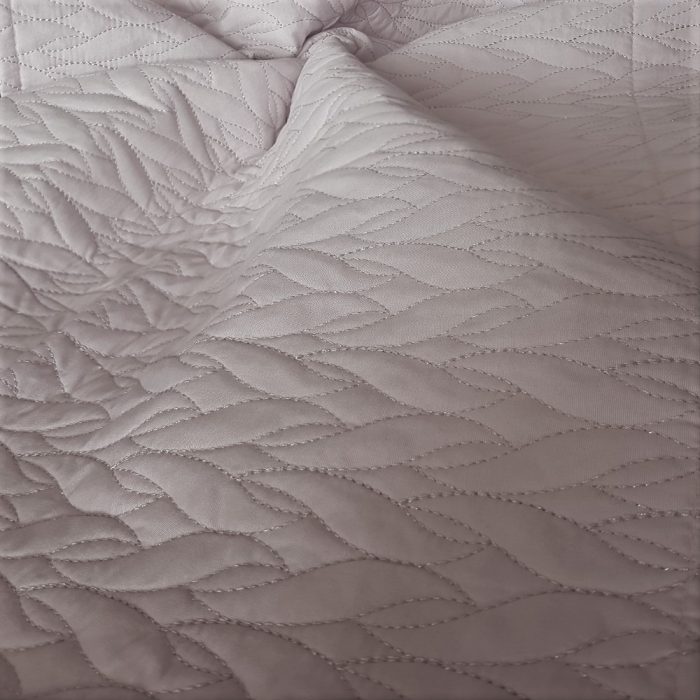 Cuvertura cu fete de perna, matlasate prin brodare Royal Home Bukle - 250x260 cm, pudra - imagine 17