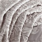 Set Cuvertură de pat extralarge Royal Home cu dantelă, 6 piese - Cappuccino - imagine 4