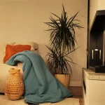 Cuvertura Best Cotton - Fagure, 220x240 cm,100% bumbac, aqua marine - imagine 4