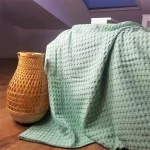 Cuvertura Best Cotton - Fagure, 220x240 cm,100% bumbac, verde fistic